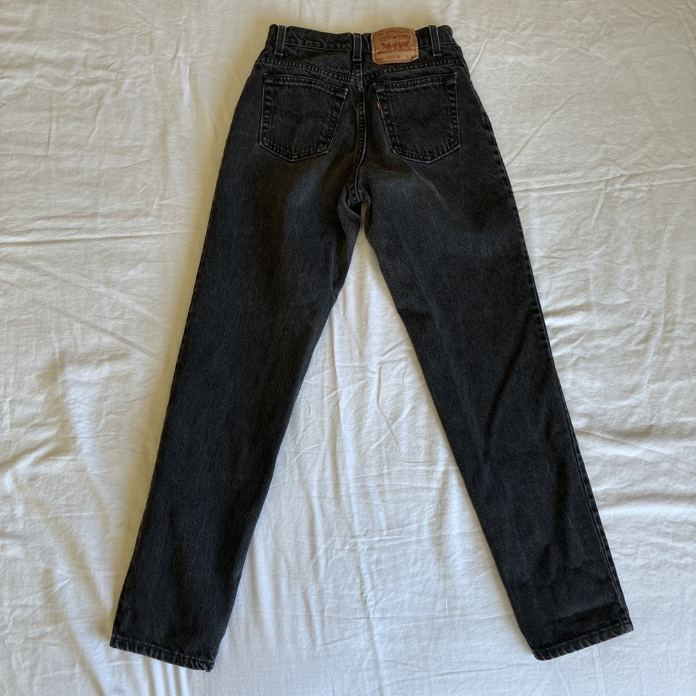 Vintage Levi's 551 Women's 6 Long Relaxed Fit Tapered Leg Jeans High Rise - Picture 11 of 15